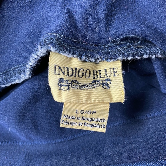 Indigo Blue Straight Leg Maternity Jeans - Picture 2 of 5